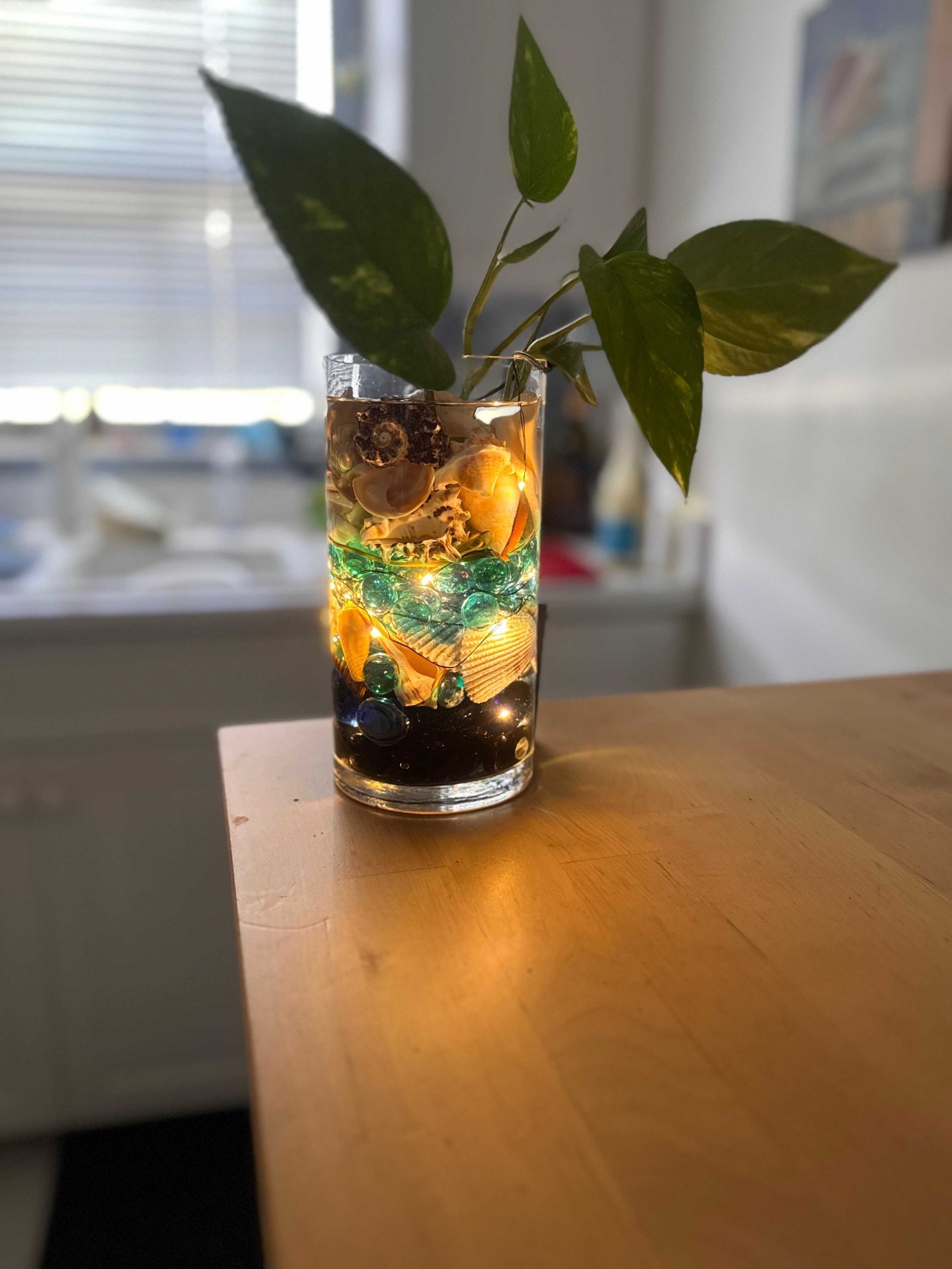 Illuminated Shell Vase